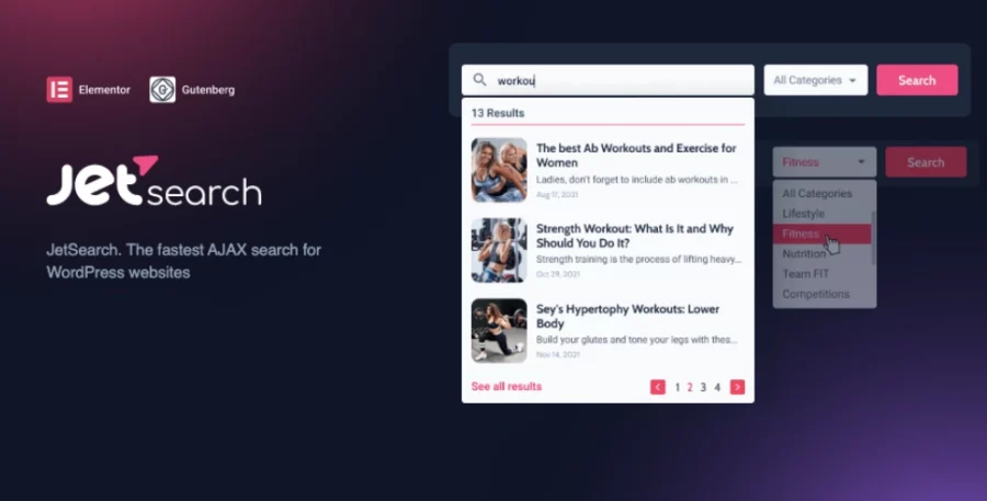 JetSearch For Elementor 3.5.5