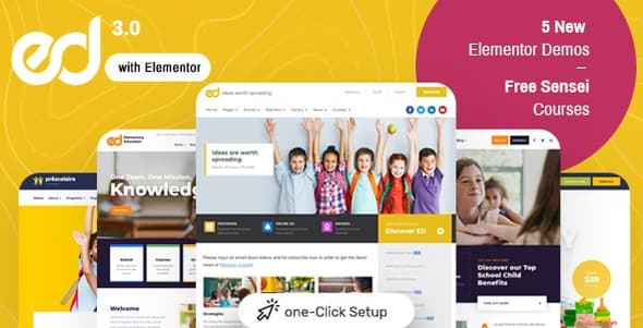 Ed School Theme : Education WordPress Theme 3.20.1