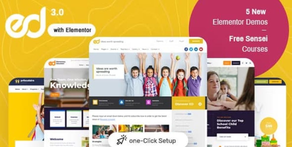 Ed School Theme : Education WordPress Theme 3.20.1