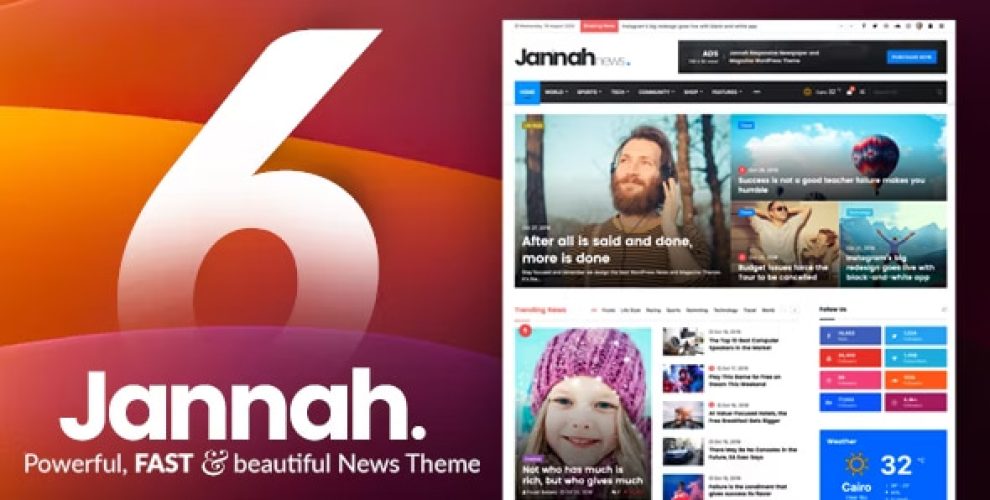 Jannah theme – Newspaper Magazine News BuddyPress AMP 7.3.8